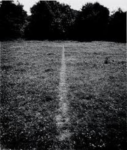 A Line Made by Walking, 1967, © Richard Long